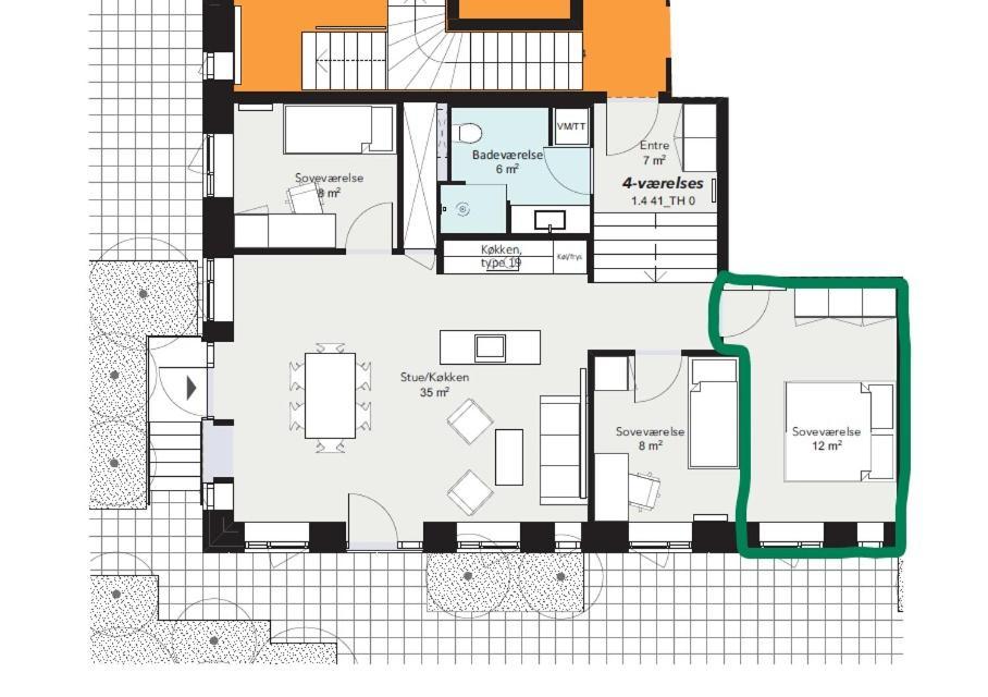 Big Room In Shared Apartment With King Size Bed โคเปนเฮเกน ภายนอก รูปภาพ